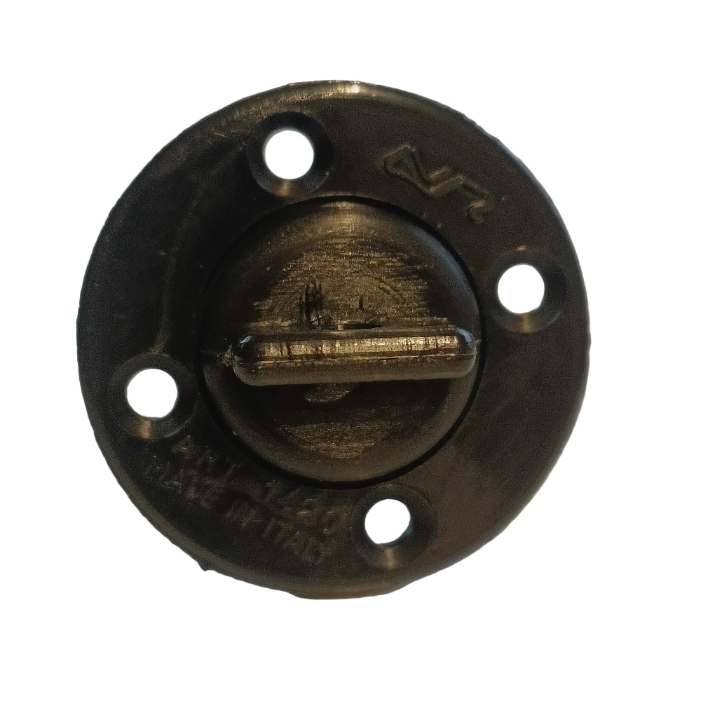 Nuova Rade Black Boat Drain Plug Socket 43mm 4 Holes Marine Transom Bung Dinghy