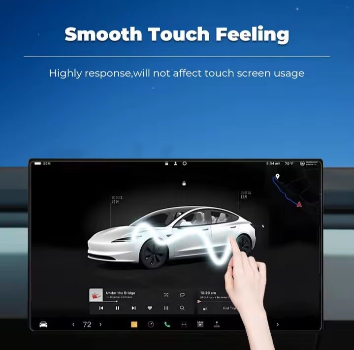 Futhope Tempered Glass Screen Protector For Tesla Model 3  Y Highland juniper 2021-2025