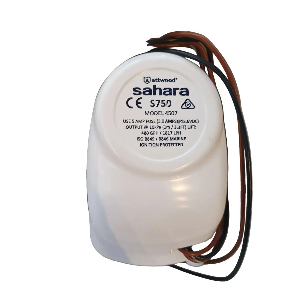 Attwood 4142-1 Sahara Shower Sump System 750 GPH 12V Marine Boat Drain Small Box
