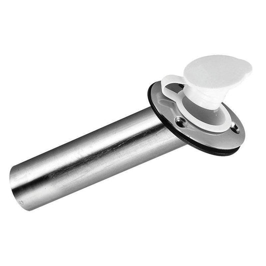 Stainless Steel Boat Rod Holder Flush Mount 226mm x 38mm White Cap Marine Grade