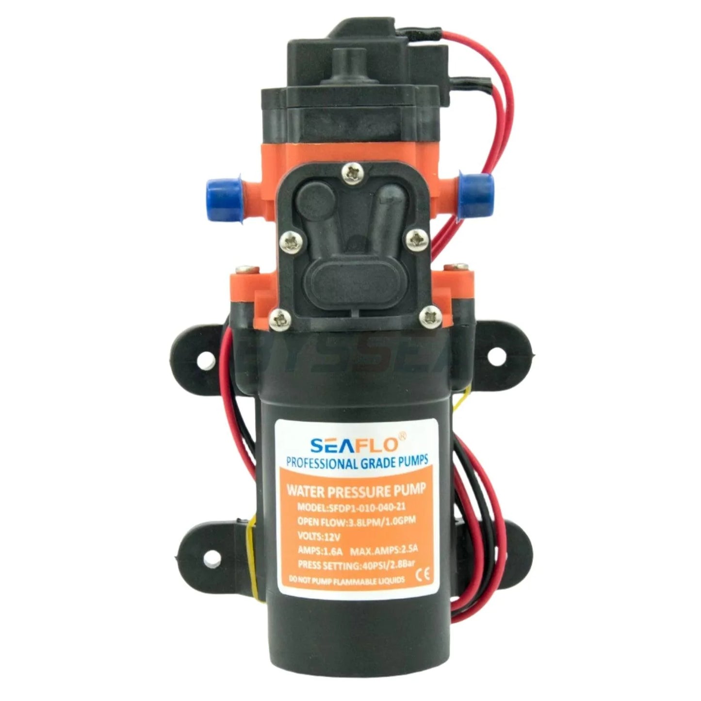Seaflo 12V 1.0GPM 40PSI Water Pressure Pump 21-Series Marine RV SFDP1-010-040-21