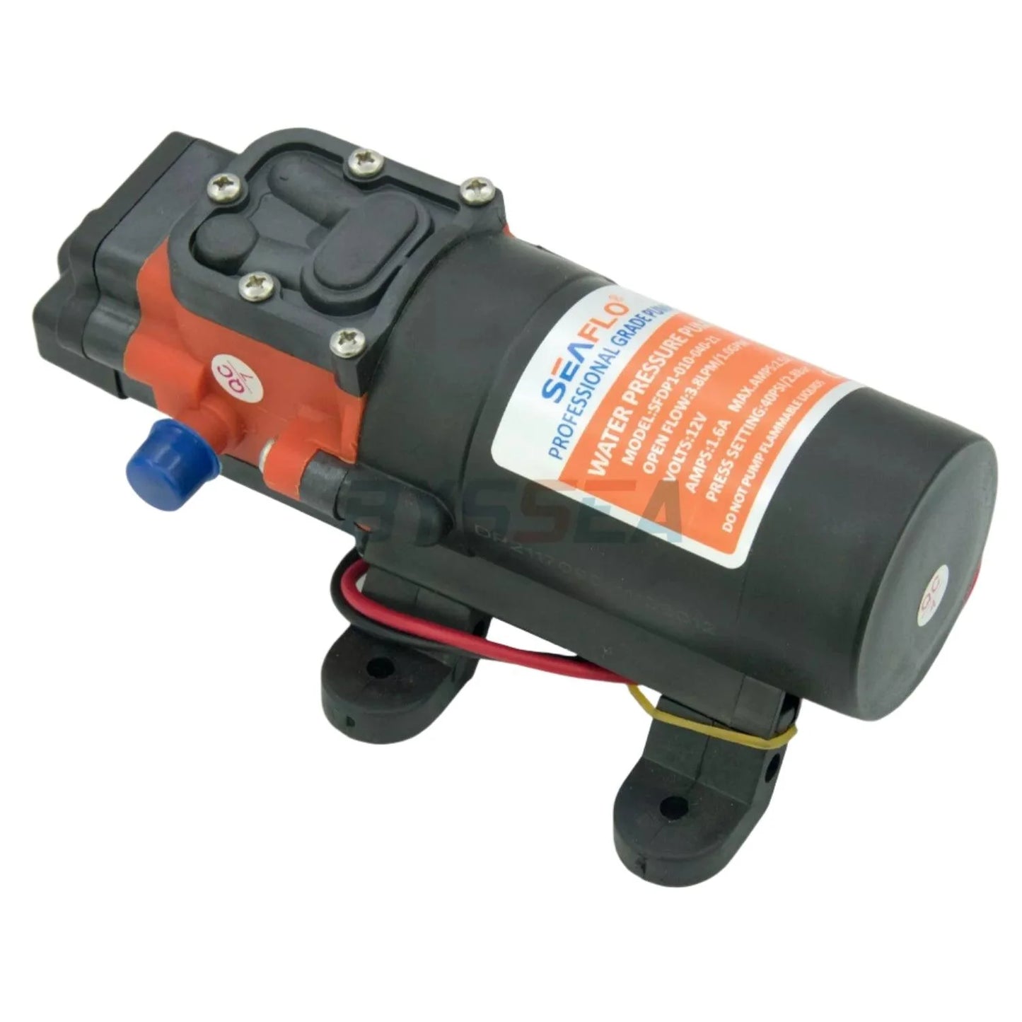 Seaflo 12V 1.0GPM 40PSI Water Pressure Pump 21-Series Marine RV SFDP1-010-040-21