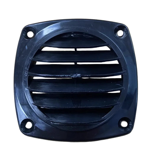 Lalizas Marine Ventilation Shaft Grille Cover 82x82mm Black Plastic Vent 16308