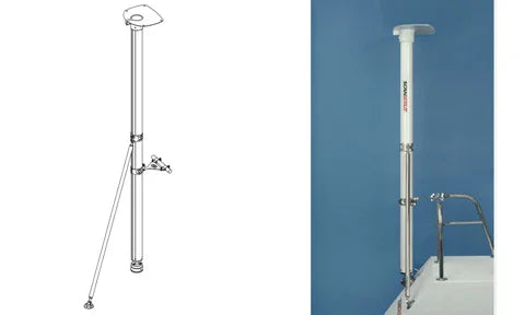 Scanstrut SC106 Satcom Pole Mount 2.5 m (98.4 in) | 4Boats
