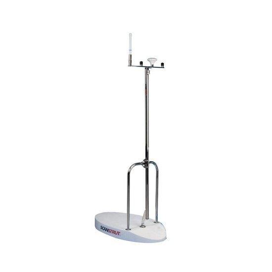 Scanstrut Pole Pole Pole Mount for up to 4 GPS | VHF Antennas | 4Boats