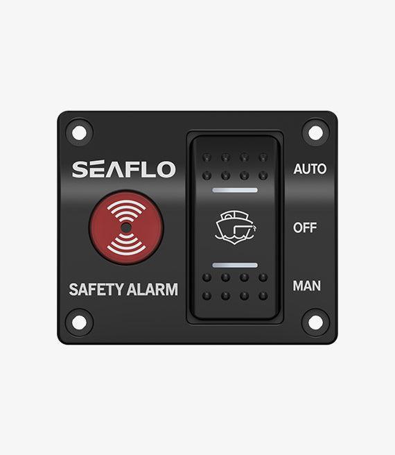 SEAFLO 24V Bilge Alarm Switch Panel 10A Max Audible Visual Marine Boat ASP201