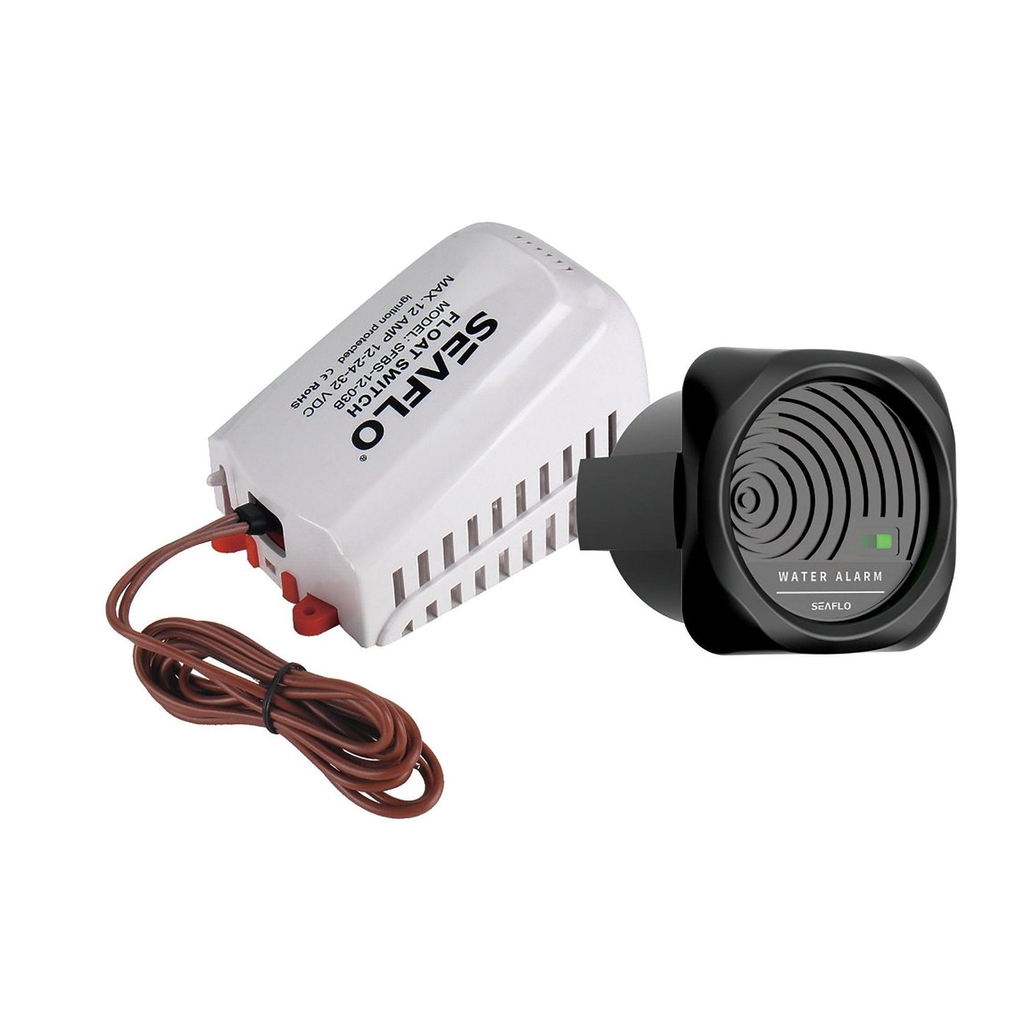 Seaflo 12V High Water Bilge Alarm Kit 95dB Audible & Visual LED WAS12002 20A