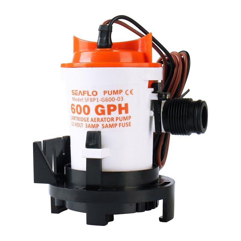 SEAFLO 12V 600GPH Bilge Pump 03-Series Non-Auto Marine Boat Water Pump BP1G60003