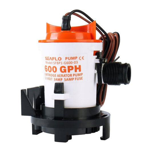 SEAFLO 12V 600GPH Bilge Pump 03-Series Non-Auto Marine Boat Water Pump BP1G60003
