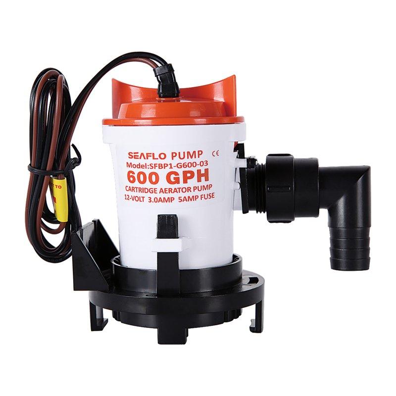 SEAFLO 12V 600GPH Bilge Pump 03-Series Non-Auto Marine Boat Water Pump BP1G60003
