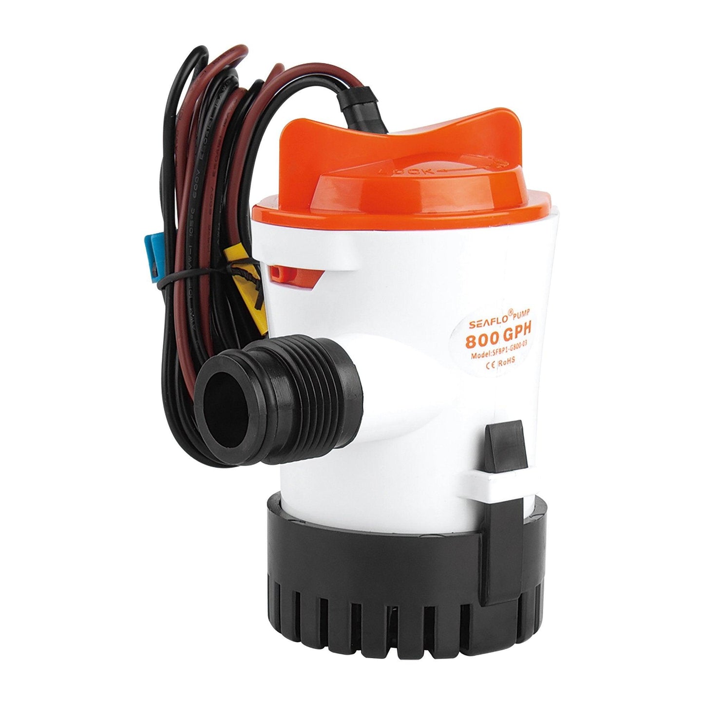 Seaflo 12V 800GPH Non-Automatic Marine Bilge Pump 03 Series BP1G80003 3/4 Outlet