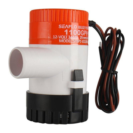 SEAFLO 12V 1100GPH Marine Bilge Pump Non-Automatic SFBP1-G1100-01