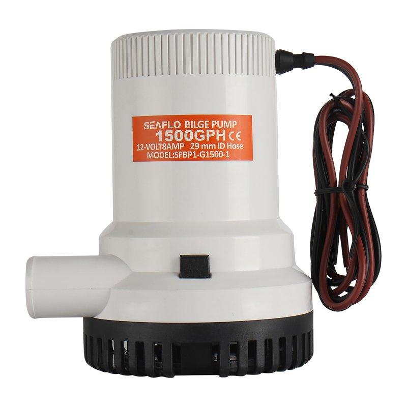 SEAFLO Bilge 12V/24V 1500 GPH Non-Auto Bilge Pump 01 Serie