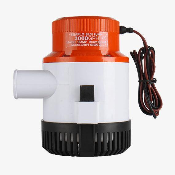 Seaflo 12V 3000GPH Marine Bilge Pump Non-Auto Submersible SFBP1-G3000-01 Boat