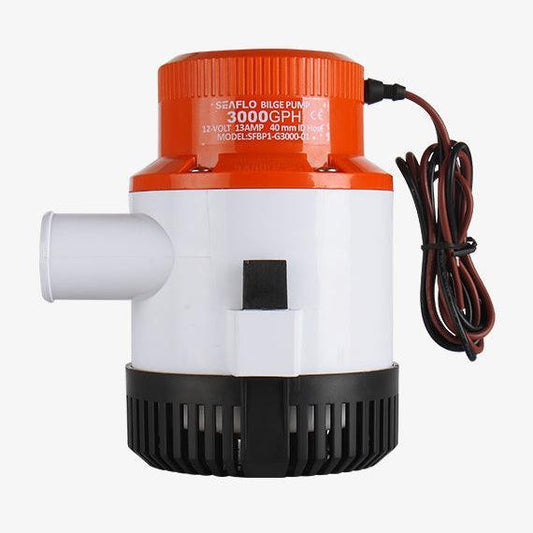 Seaflo 12V 3000GPH Marine Bilge Pump Non-Auto Submersible SFBP1-G3000-01 Boat