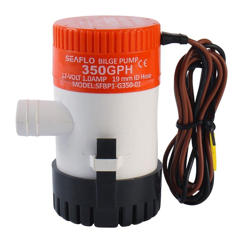 SEAFLO 12V 350GPH Bilge Pump Non-Automatic Marine Boat Submersible BP1G35001