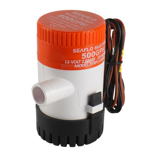 Seaflo 24V 500GPH Marine Bilge Pump Non-Automatic 01 Series SFBP2-G500-01 Boat