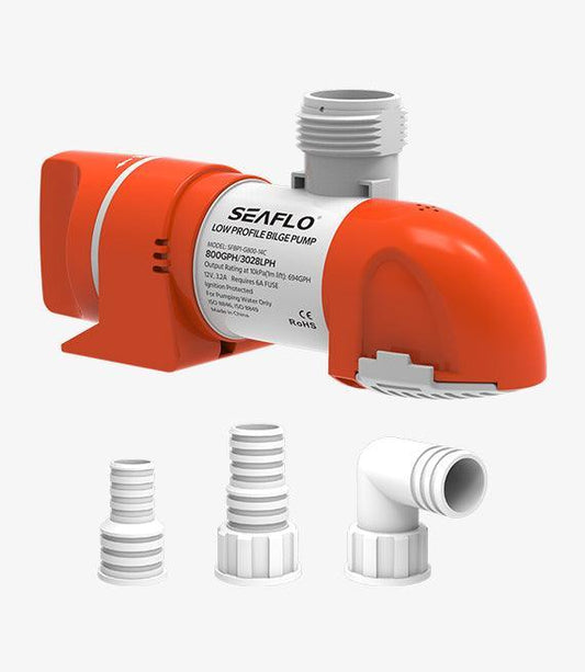 Seaflo 24V 1100GPH Low Profile Bilge Pump BP2G110014C Non-Auto Marine Boat