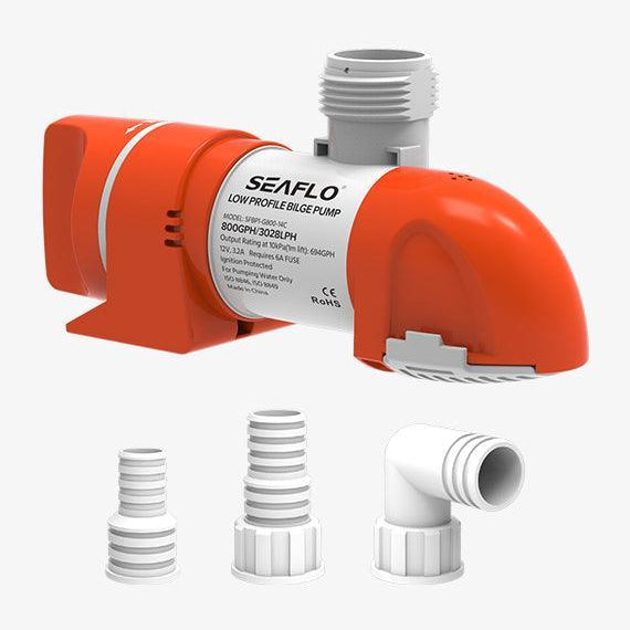 Seaflo 24V 800GPH Low Profile Bilge Pump 14C Series Non-Auto Marine BP2G80014C