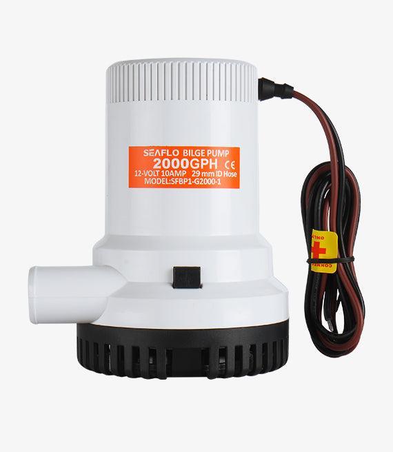 SEAFLO 24V 2000GPH Marine Bilge Pump Non-Automatic SFBP2-G2000-01