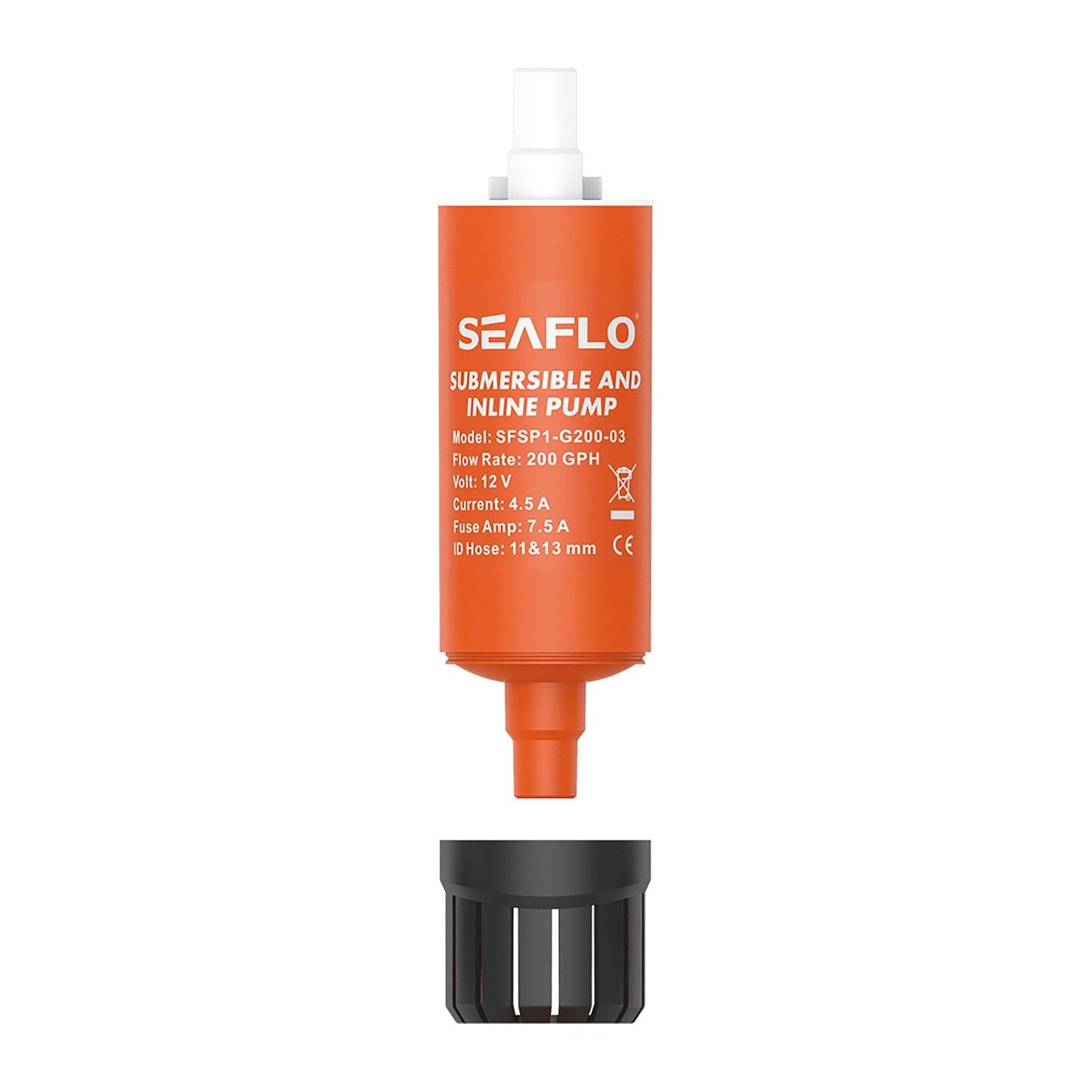 SEAFLO 12V 200 GPH Inline Submersible Water Pump SP1G20003B Marine Boat RV 1m