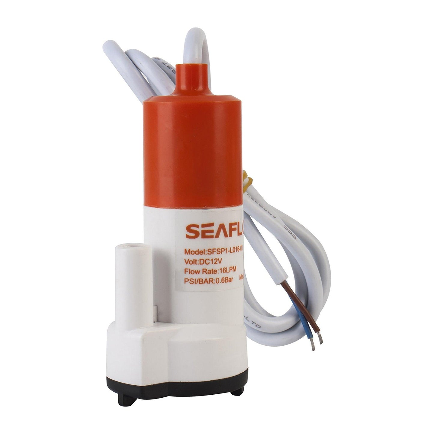 SEAFLO 12V Submersible Water Pump 16 LPM Inline Portable Marine RV SP1L01601