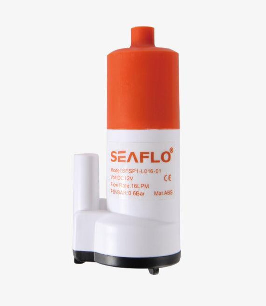 SEAFLO 12V Submersible Water Pump 16 LPM Inline Portable Marine RV SP1L01601