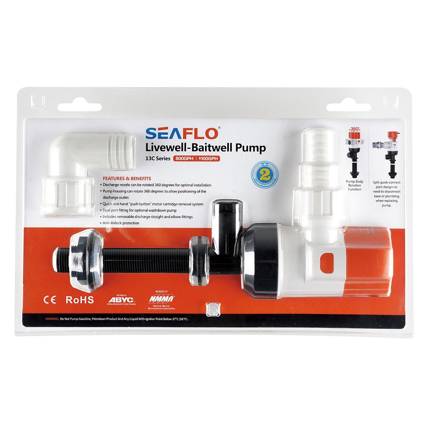 SEAFLO Livewell 13C Series Livewell Pump 24 | 4Boats