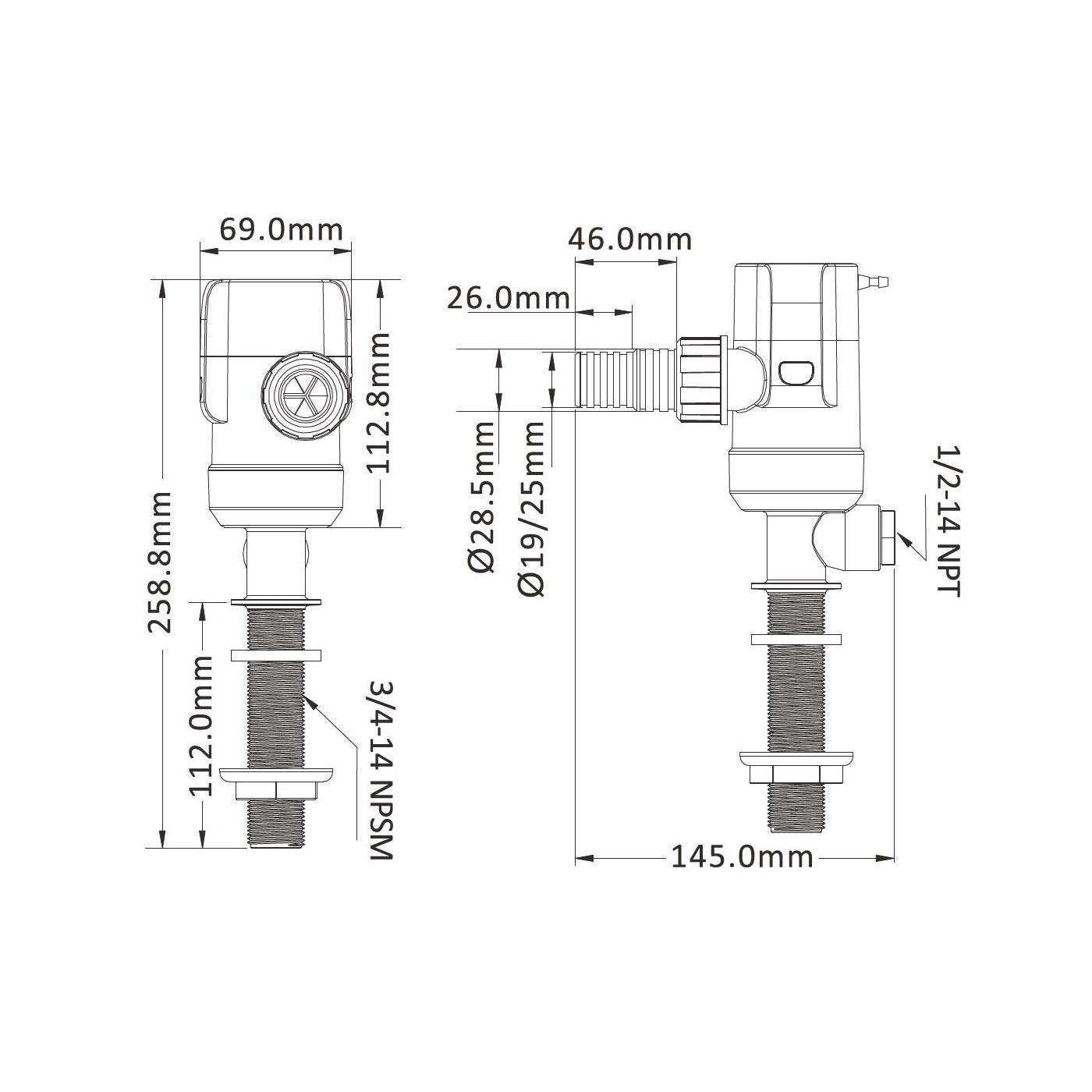 SEAFLO Livewell 13C Series 12V 800 GPH Livewell/Bait | 4Boats