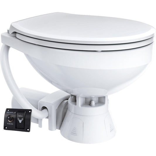 SEAFLO Marine Compact Electric Toilet SFMTE1-01/SFMTE2 | 4Boats