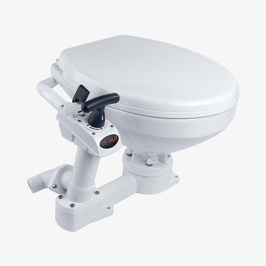 Seaflo Manual Marine Toilet Regular Household Size Boat Caravan MTM01R