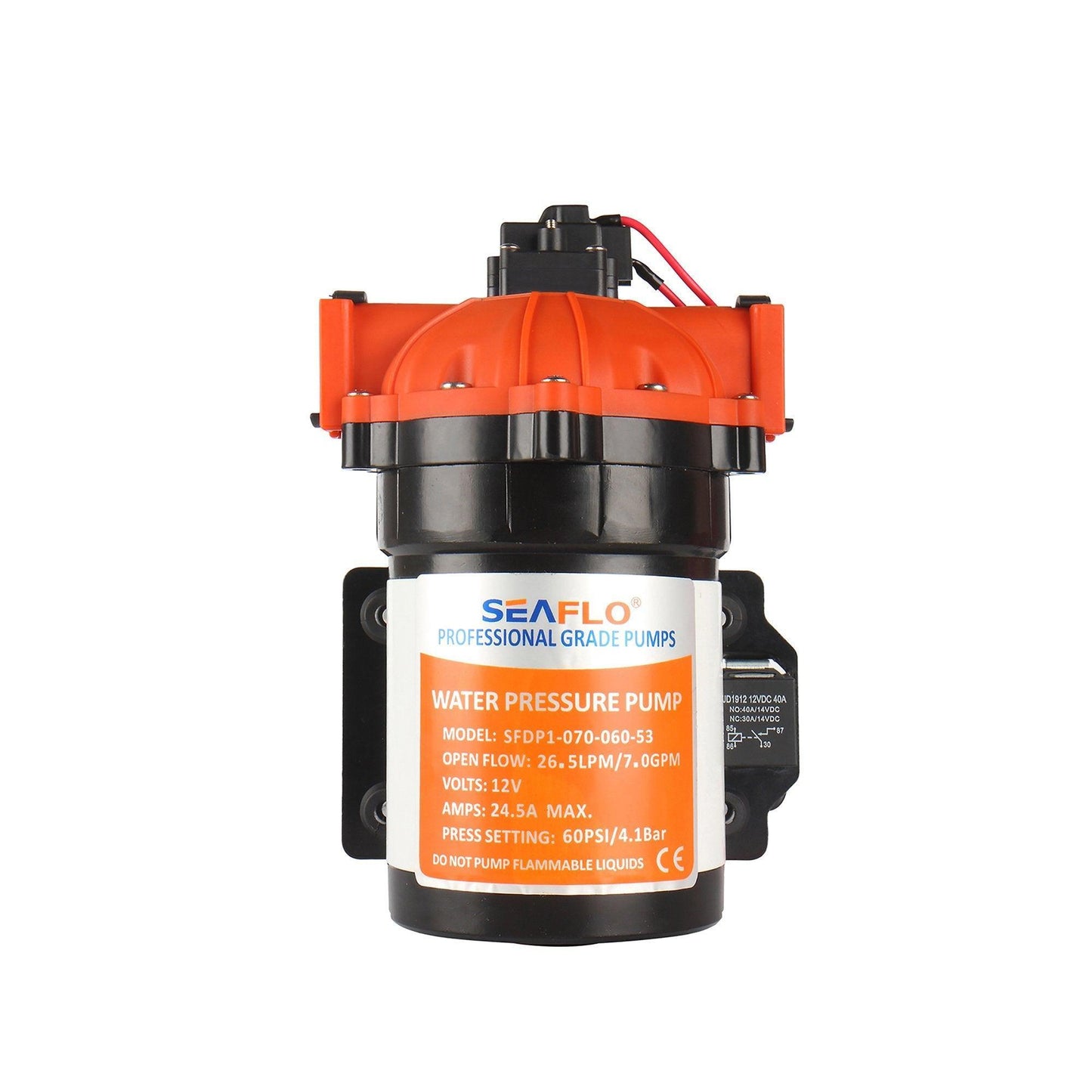 SEAFLO 12V 7.0GPM 60PSI Water Pressure Pump 53 Series Marine RV DP107006053