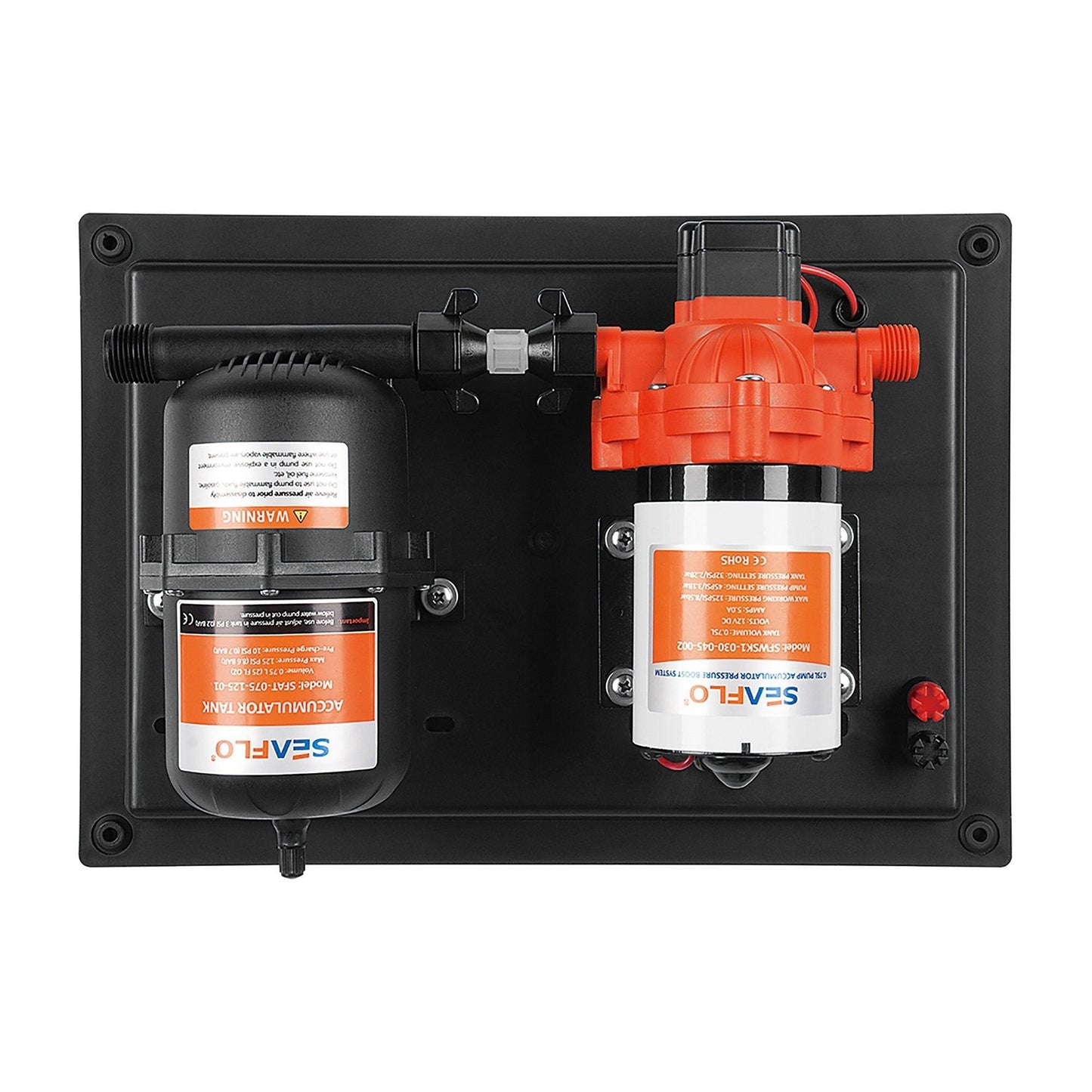SEAFLO 24V Water Pressure System 3.0GPM 45PSI 0.75L Tank Kit WSK2030045002