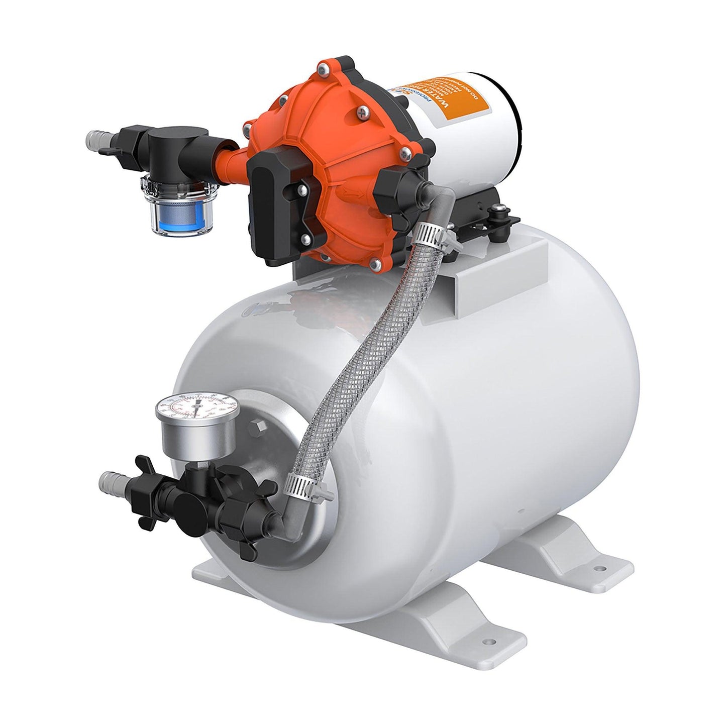 Seaflo 12V 4.0GPM 60PSI Water Pressure System 8L Accumulator Tank WSK10400600021
