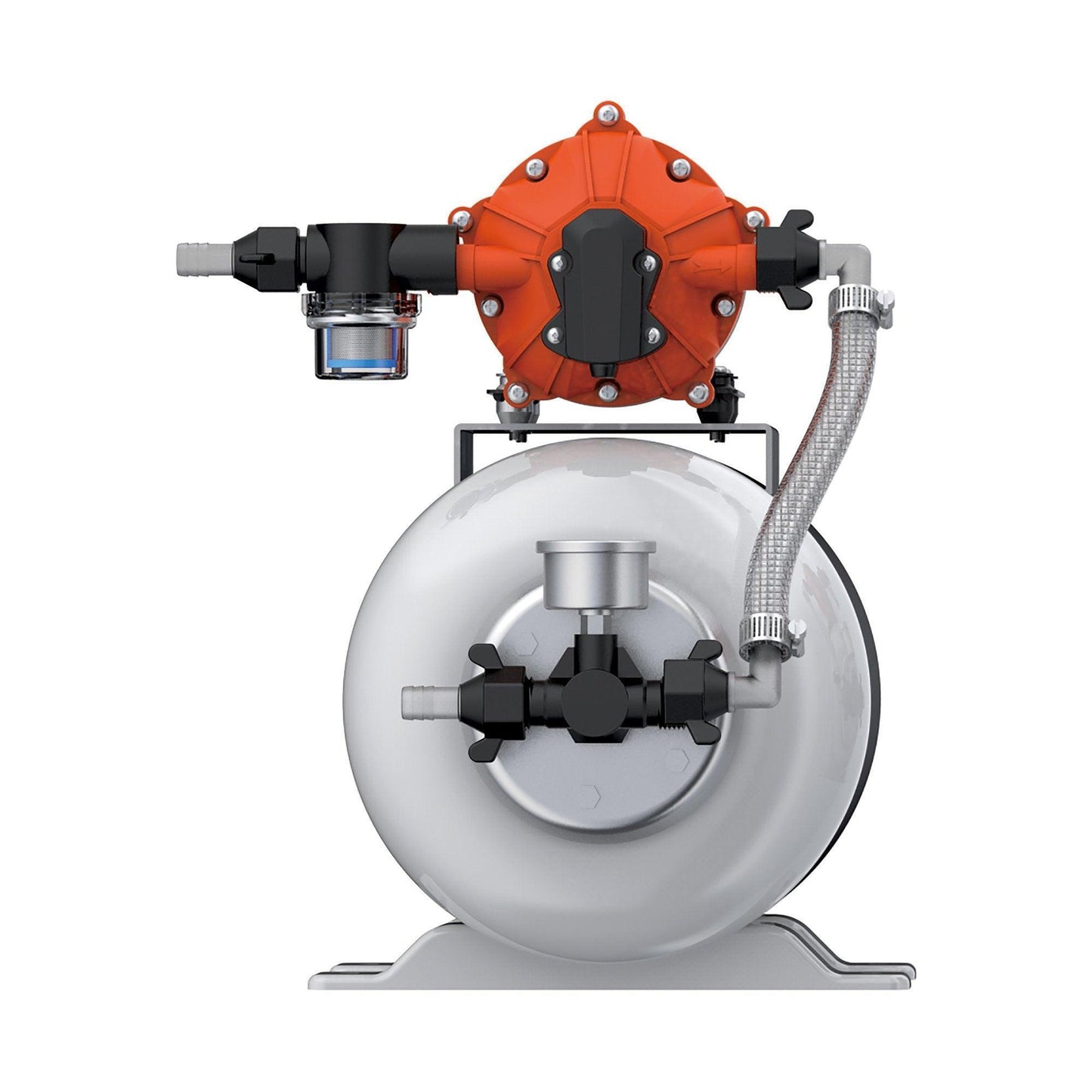 Seaflo 12V 3.0GPM 60PSI Water Pressure Pump System with 8L Accumulator Tank