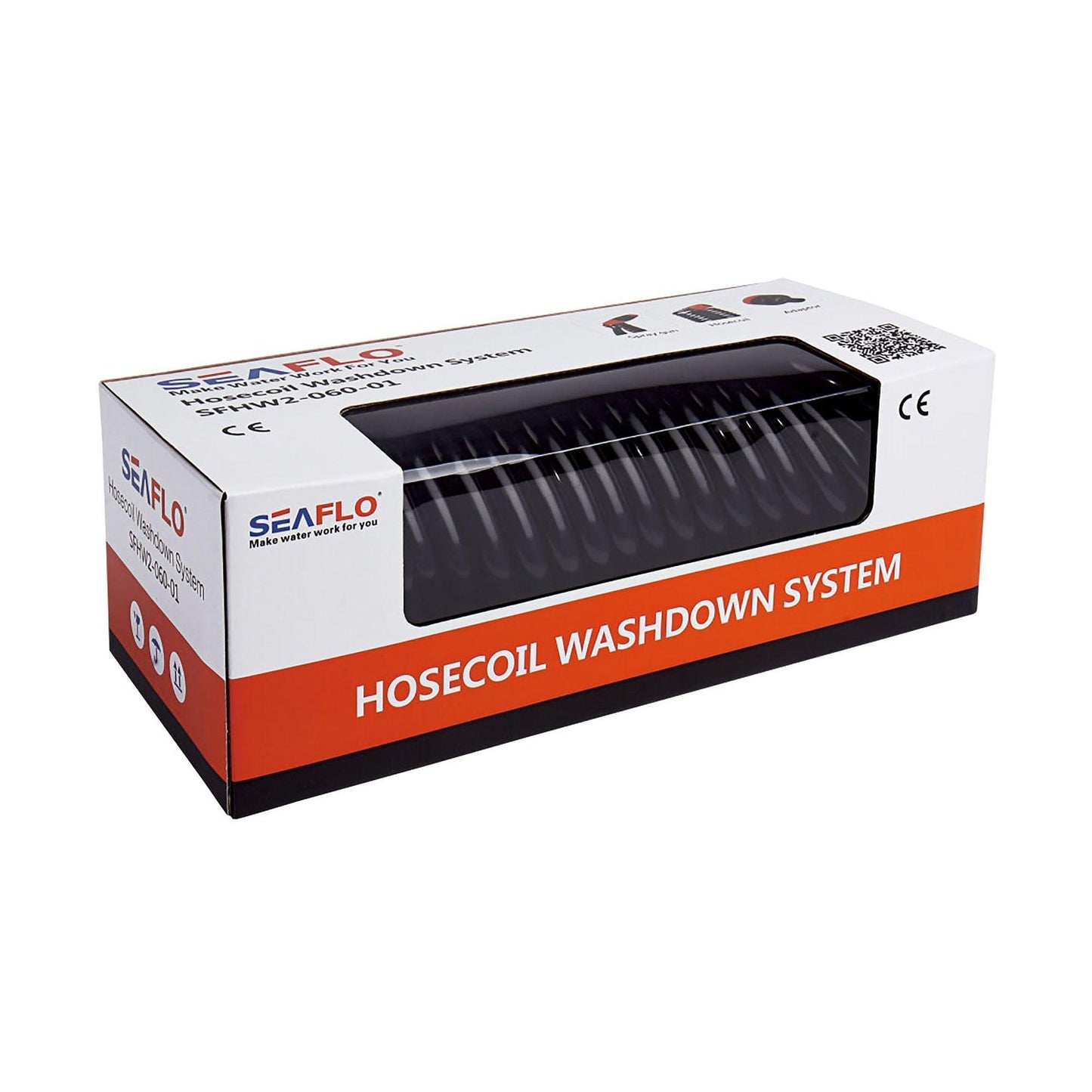 SEAFLO Washdown Hosecoil System – 6.5m Coil | 4Boats
