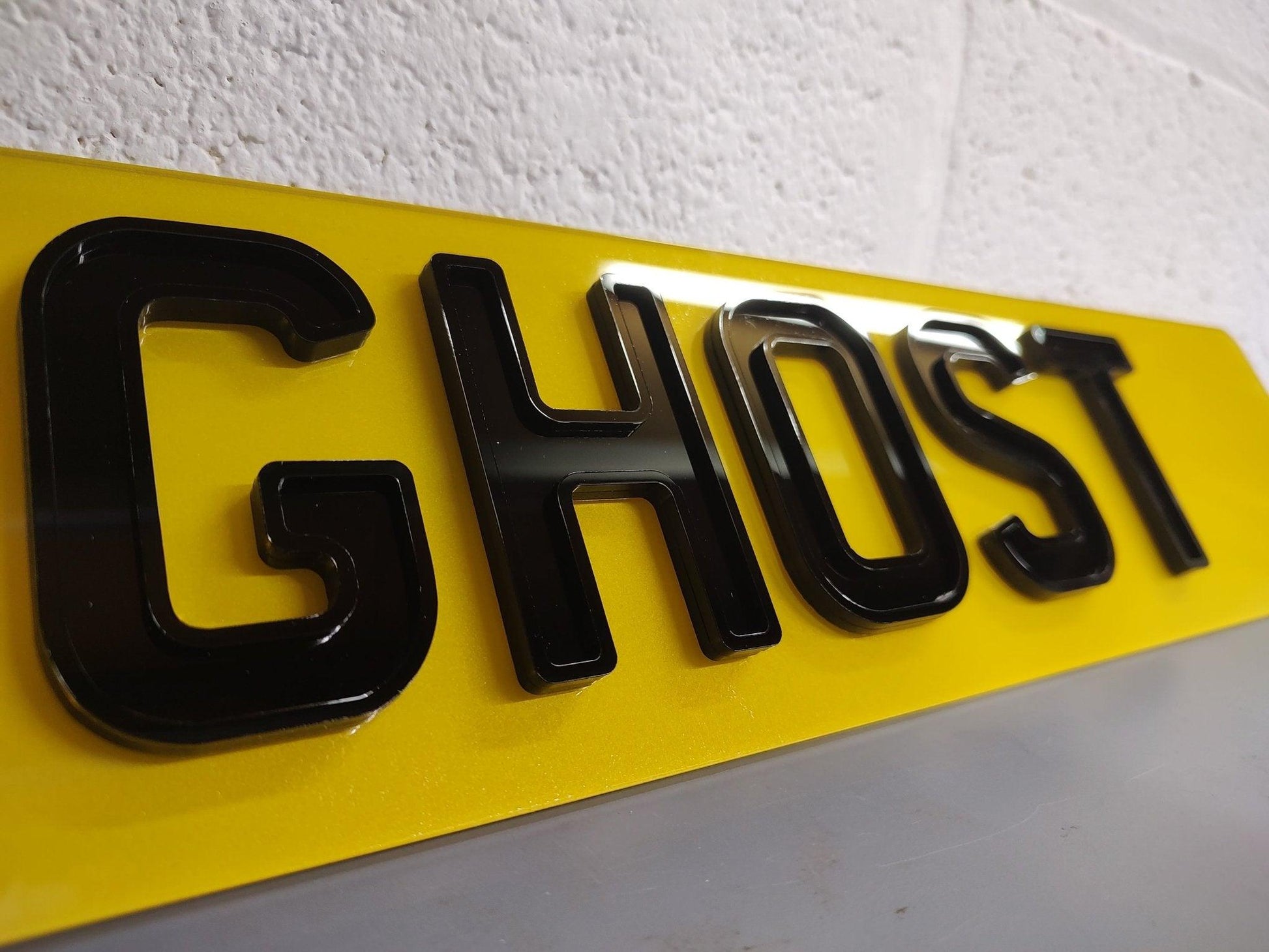 Set of Ghost Number Plates - Leigh Number Plates