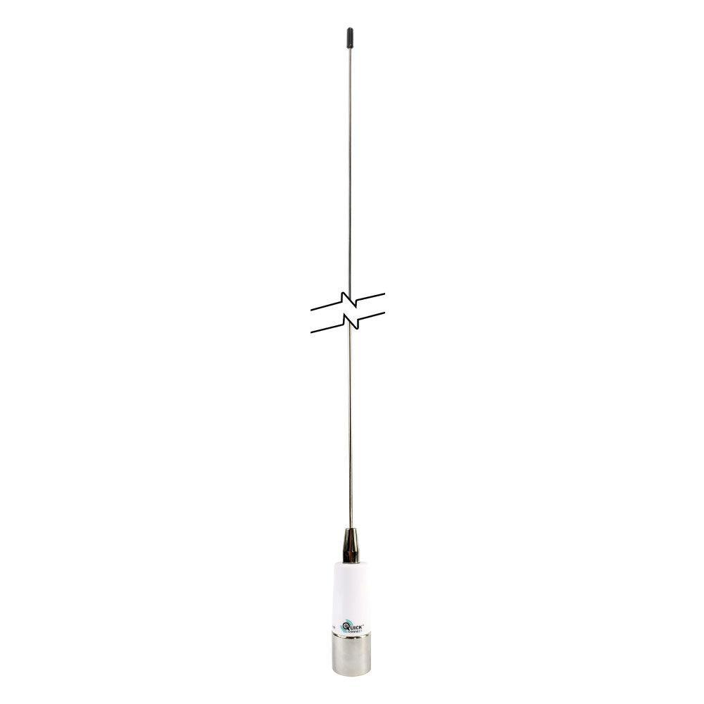 Shakespeare Chrome QuickConnect S | Steel 3dB VHF Whip Antenn | 4Boats