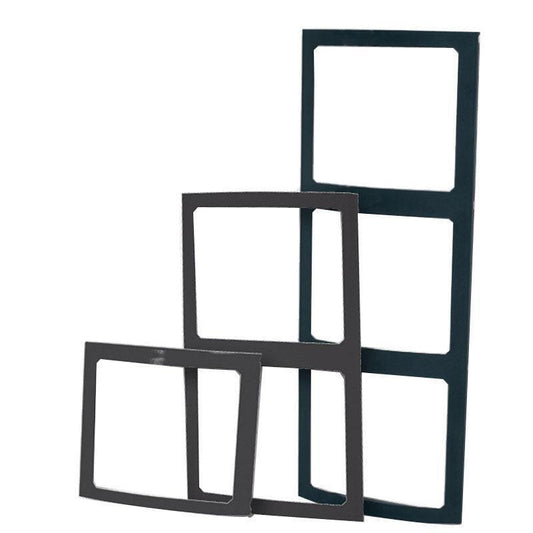Switch Panel Single Frame 95 × 100 mm Black | 4Boats
