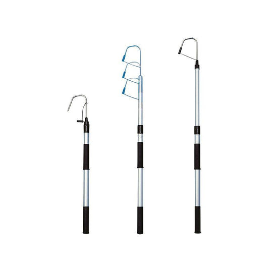 Telescopic Gaff 30mm Anodised Aluminium Pole 800-1205mm | 4Boats