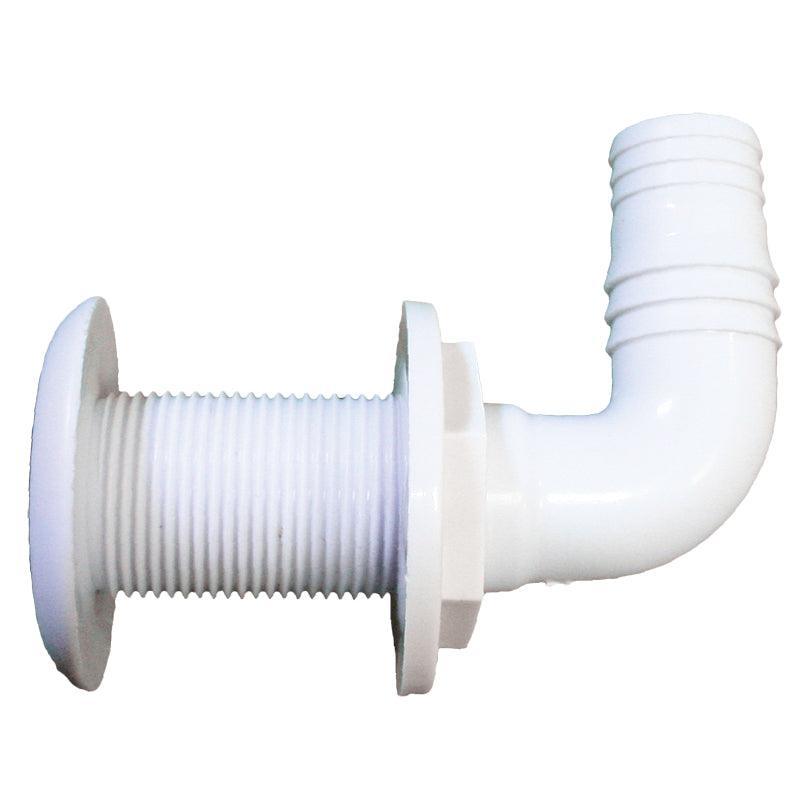 Thru-Hull Elbow 90° 25 mm (1 in) Plastic White | 4Boats