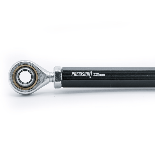 Track Rod Hexagonal 8mm Aluminium & Rose Joints