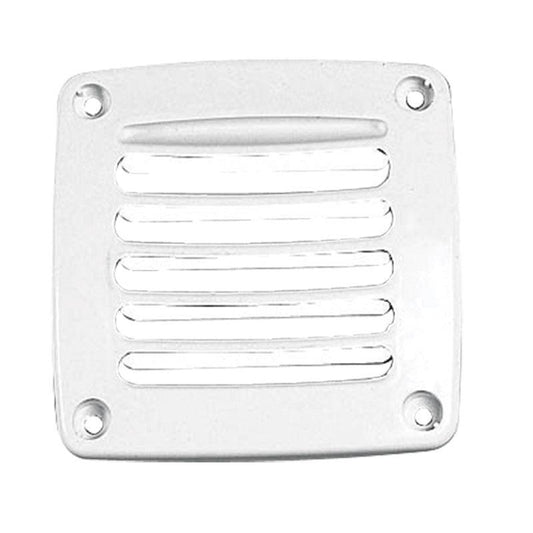 Ventilation Shaft 118 × 118mm Grille Cover, White | 4Boats
