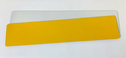100x Road Legal Blank Acrylic & Reflective Car Number Plate Front Rear 520x111mm