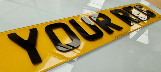 4d Acrylic 3mm Black Letters road legal number plate maker in Leigh, Bolton, Warrington Pair of number plates for car/van/trailer Number plates made while u wait