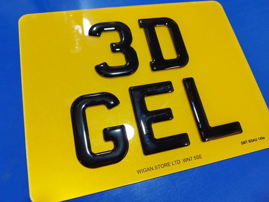 motorbike 3d gel resin domed number plate road legal motorbike gel plate in Leigh, Bolton, Wigan, 9inch x 7inch plate, Square rear number plate