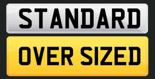 Pair Oversized Rear Standard Front Number Plate Range Rover Bentley Sports